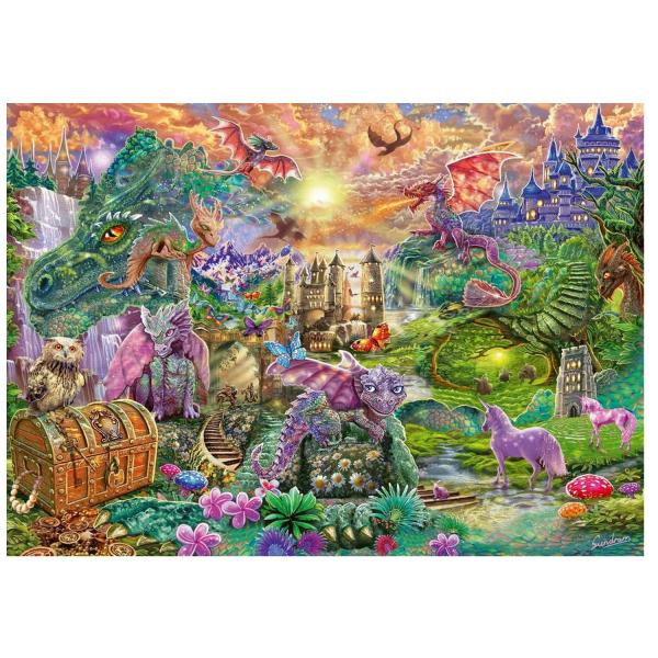 1000 pieces PUZZLE: IN THE ENCHANTING LAND OF THE DRAGONS - Schmidt-58966
