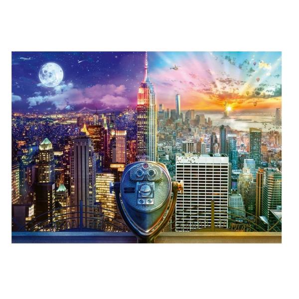 1000 pieces PUZZLE: NEW-YORK - NIGHT AND DAY - Schmidt-59905