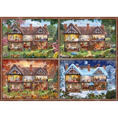Puzzle 2000 pièces : Maison des quatre saisons