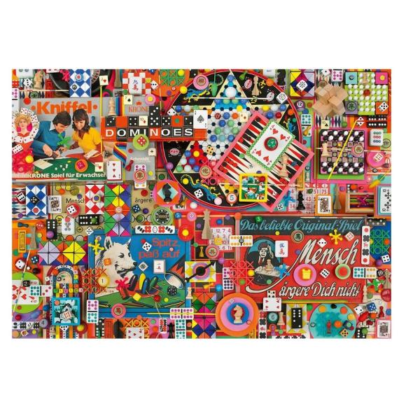 1000 pieces PUZZLE: VINTAGE BOARD GAMES - Schmidt-59900