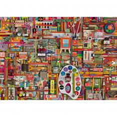 PUZZLE 1000 PIECES : MATERIEL VINTAGE POUR ARTISTES