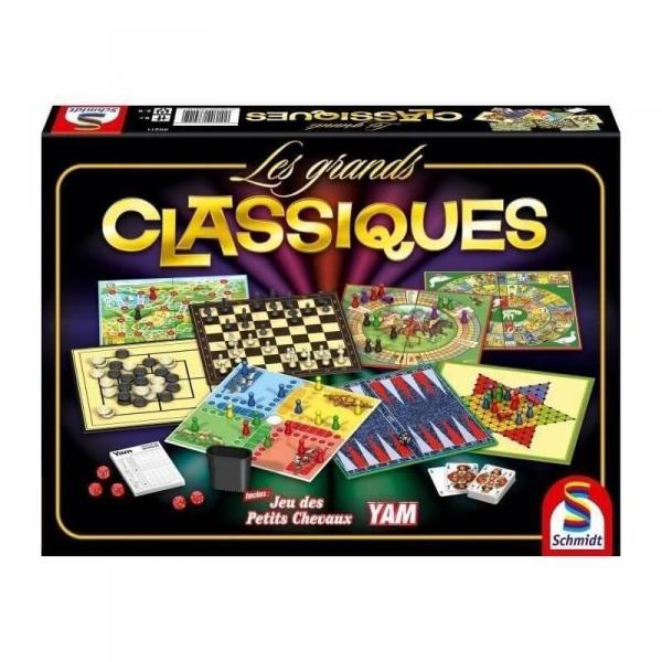 CAJA: LOS GRANDES CLÁSICOS 80 JUEGOS DE MESA - Schmidt-88211