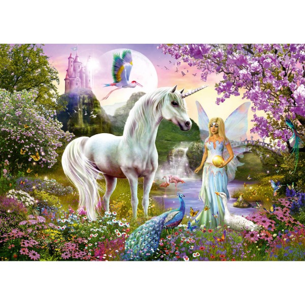 2000 pieces puzzle: the fairy and the unicorn - Schmidt-58951