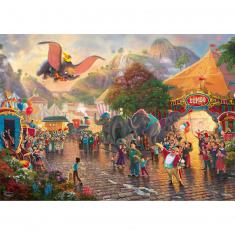 Puzzle 1000 pièces :Thomas Kinkade : Dumbo, Disney