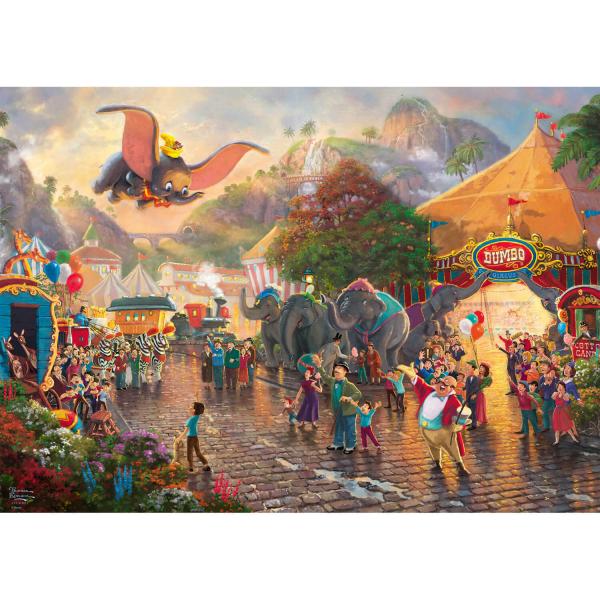 Puzzle 1000 pièces :Thomas Kinkade : Dumbo, Disney - Schmidt-59939