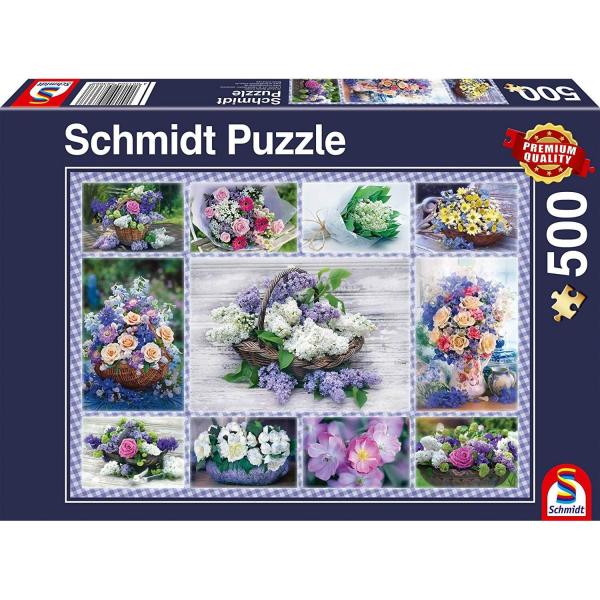 500 pieces puzzle: Bouquet of flowers - Schmidt-58366