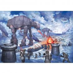 Puzzle de 1000 piezas: Star Wars:  Thomas Kinkade : La batalla de Hoth
