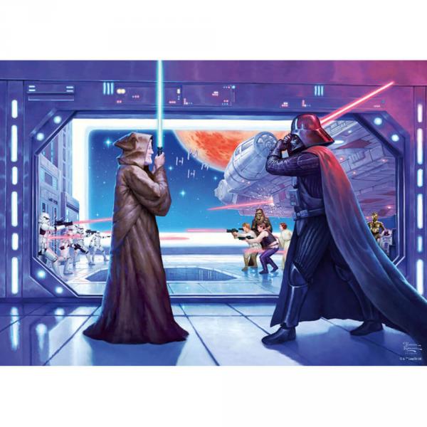 Puzzle 1000 pièces : Star Wars : Thomas Kinkade : La bataille finale d'Obi Wan - Schmidt-59953