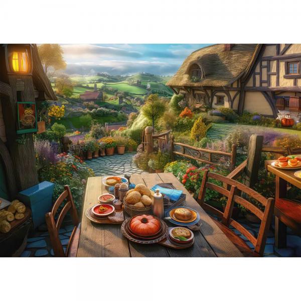1000 piece puzzle: Breakfast with a view - Schmidt-59763