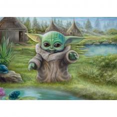 Puzzle de 1000 piezas: Star Wars The Mandalorian: Thomas Kinkade: Childs Play