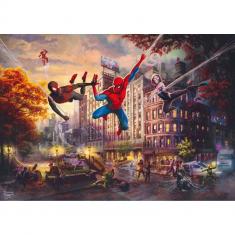 1000 Teile Puzzle: Spider-Man und Freunde - Die Ultimative Allianz - Thomas Kinkade