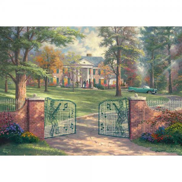 1000-teiliges Puzzle: Graceland® 50-jähriges Jubiläum, Thomas Kinkade - Schmidt-58783