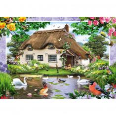 Puzzle de 500 piezas: Romántica casa de campo
