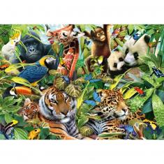 Puzzle 1500 pièces : La diversité du monde animal 