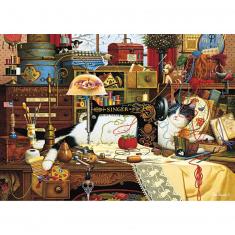Trefl-Disney:Au Fil des Ans-Puzzle de 500 pièces-Puzzle avec Personnages de  Films animés Disney, Collage coloré, DIY, Amusement, Puzzles Classiques