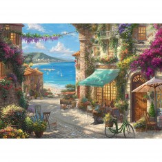1000 pieces puzzle: Coffee on the Italian Riviera