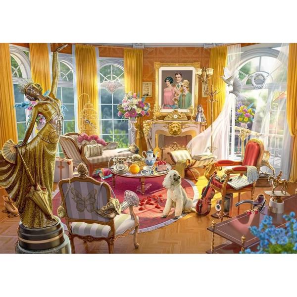 1000 piece puzzle :  Secret Puzzle :Orchid Manor Lounge - Schmidt-59975