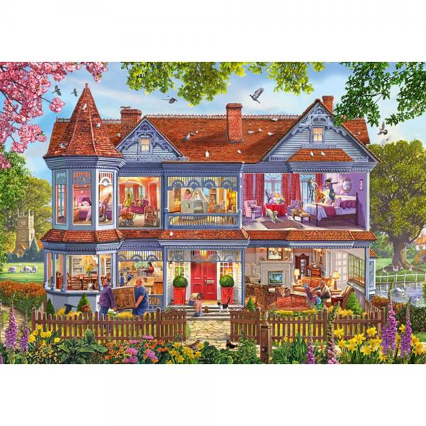 1000 piece puzzle: House in spring - Schmidt-59709