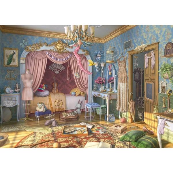 1000 piece puzzle : Secret Puzzle : June's bedroom - Schmidt-59976