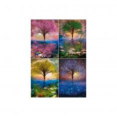1000 pieces puzzle: Magic tree by a lake