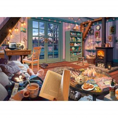 1000 pieces puzzle: Secret puzzle: Holiday house