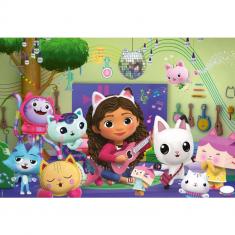 Puzzle 40 piezas : Gabby's Dollhouse - una fiesta miaou-sical