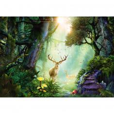1000 pieces puzzle: Roe deer in the forest