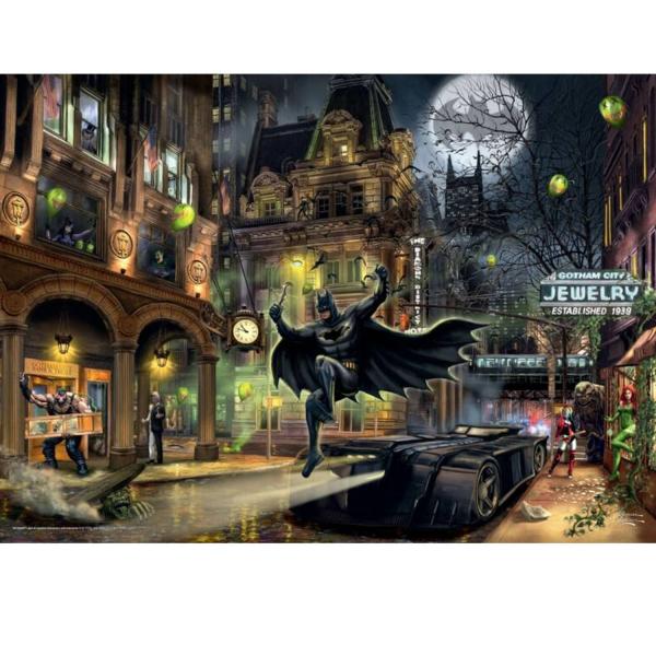 Puzzle 1000 Teile- Thomas Kinkade : Batman Gotham City - Schmidt-57588