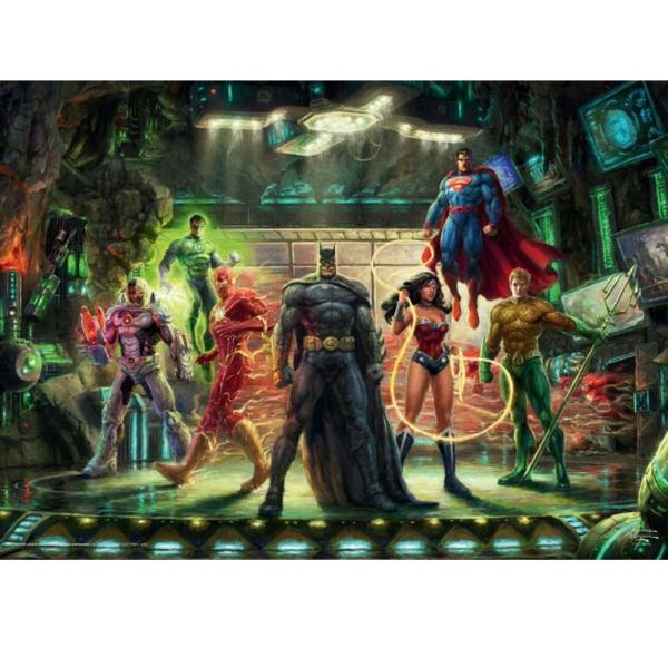 Puzzle 1000 pièces - Thomas Kinkade : The Justice League - Schmidt-57591
