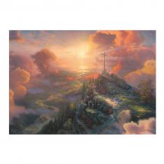 1000 pieces puzzle: The cross - Spirit, Thomas Kinkade