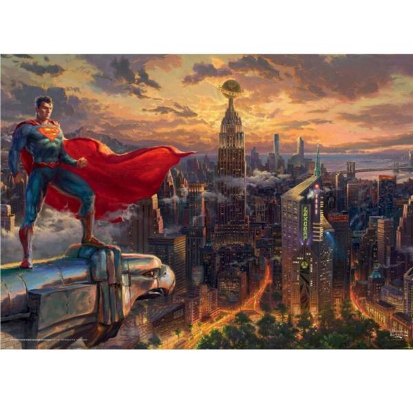 Puzzle 1000 pieces - Thomas Kinkade: Superman, protector of Metropolis - Schmidt-57590