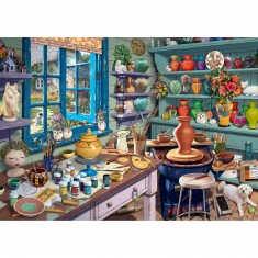 1000 pieces puzzle: Secret puzzle: Artist workshop