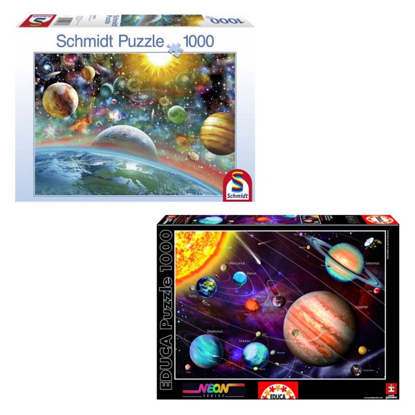Pack puzzles 1000 pièces : Espace - KIT00165