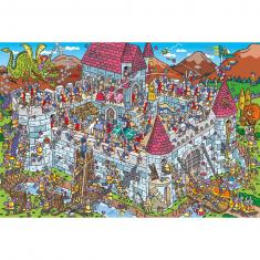 Puzzle 200 pièces : Vue sur le château des chevaliers