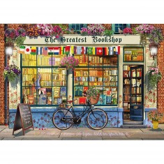 1000 pieces jigsaw puzzle: bookstore