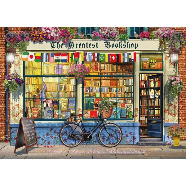 1000 pieces jigsaw puzzle: bookstore - Schmidt-59604