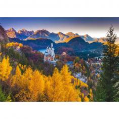 Puzzle 1000 pièces : Neuschwanstein en automne