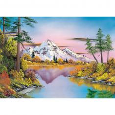 1000 piece jigsaw puzzle: Bob Ross: Reflections