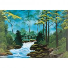 1000 piece jigsaw puzzle: Bob Ross: Lonely Bridge