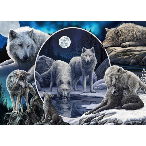 1000 pieces puzzle: Splendid wolves - Schmidt-59666