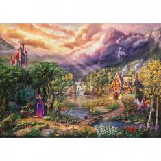 Puzzle de 1000 piezas: Disney: Blancanieves y la reina, Thomas Kinkade