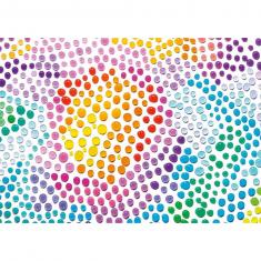 Puzzle 1000 pieces: Colored soap bubbles