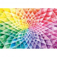 1000 piece jigsaw puzzle: Brightly colored flower