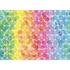 Puzzle 1000 pieces: Multicolored triangles