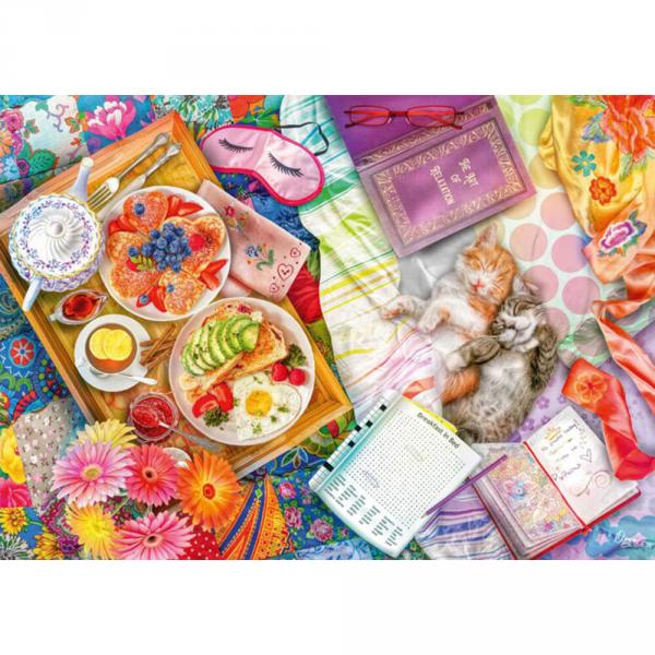 1000 piece puzzle: On the table: Sunday breakfast - Schmidt-57583