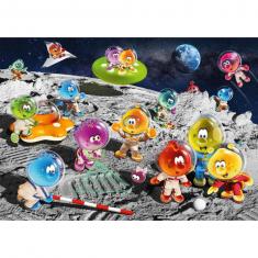 Puzzle 1000 pièces : SpaceBubbles : Sur la lune