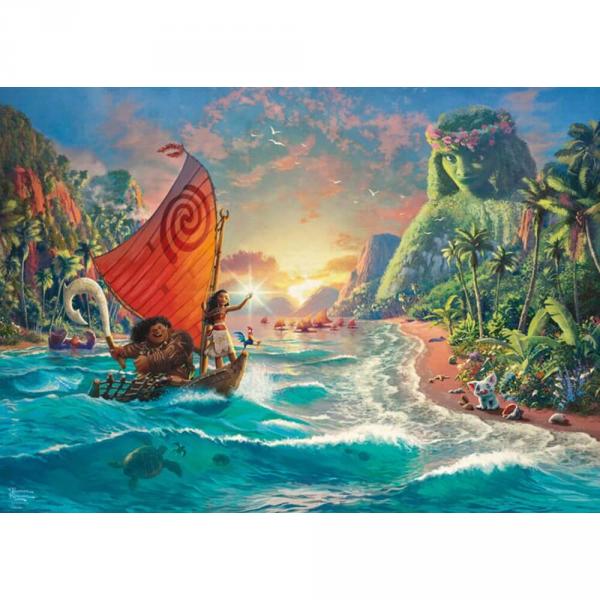 1000 piece puzzle : Thomas Kinkade : Vaiana, Disney - Schmidt-58030