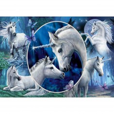 Puzzle de 1000 piezas: elegantes unicornios