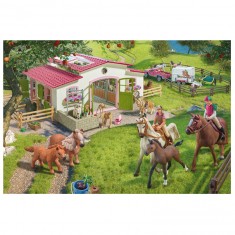 100 pieces puzzle: Horse ride in nature