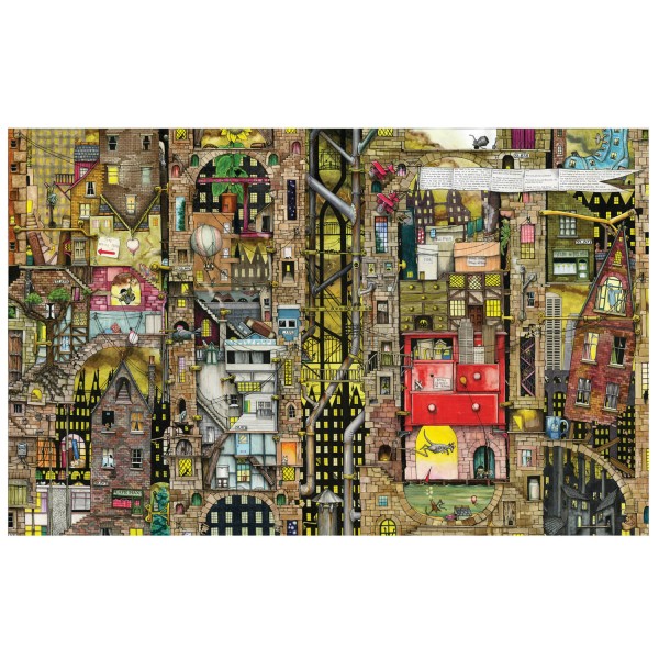 1000 pieces puzzle: Fantastic cityscape - Schmidt-59355